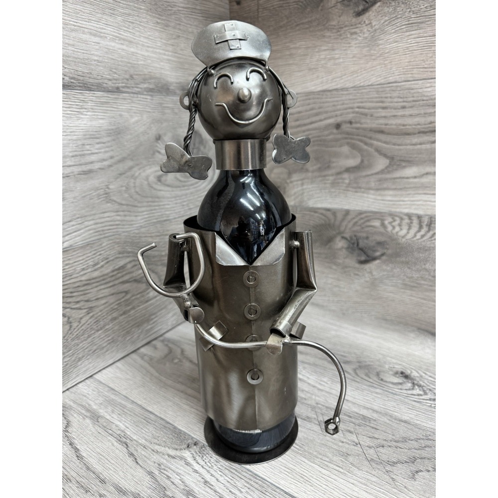 Wine Bottle Holder Nurse Doctor Stethoscope Barware Wine Decor *bottle Not Inc.